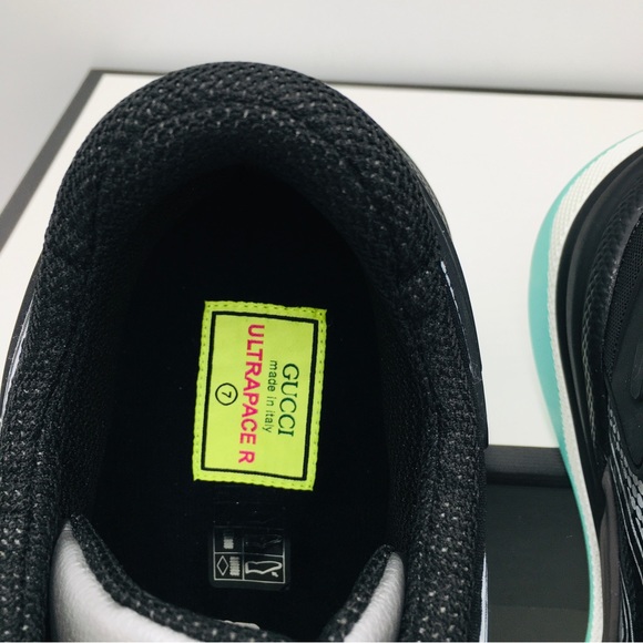 Gucci Ultrapace R Sneakers- Yellow/ Grey- 623109 - Picture 7 of 14